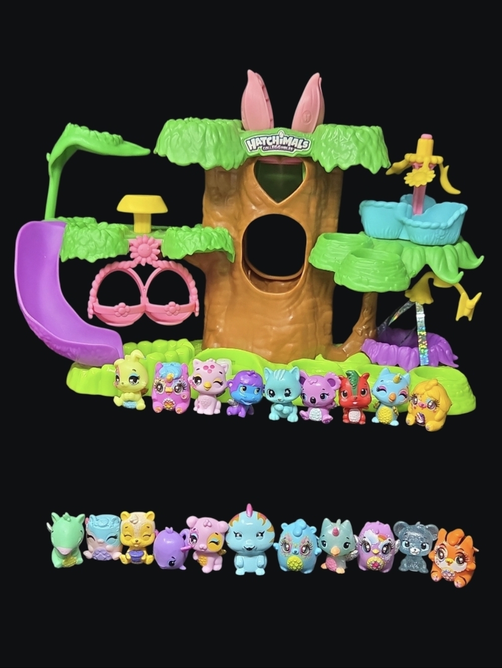 Hatchimals CollEGGtibles Jungle Treehouse Playset with 20 Mini Figures